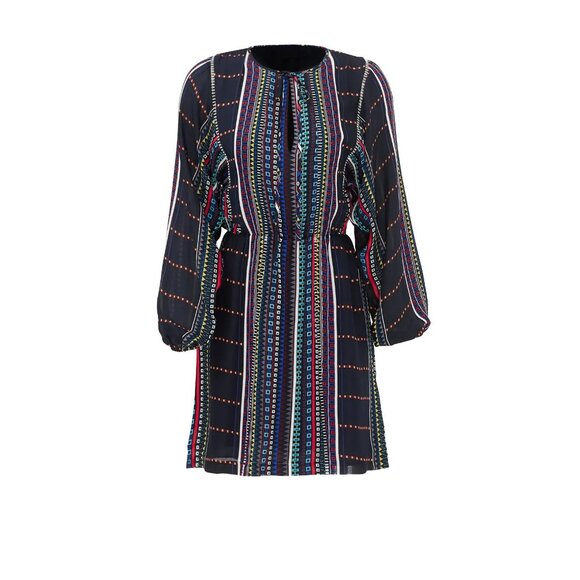 Parker Dixie Print Silk Shirt Dress, Size Small - Picture 3 of 9